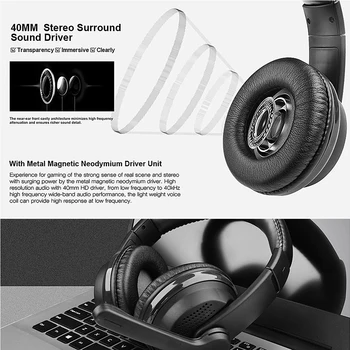 

Volume Control Wired Gaming Headset With Mic Soft Earmuffs Accessories Fashion 3.5mm Audio Universal Professional Stereo Sound