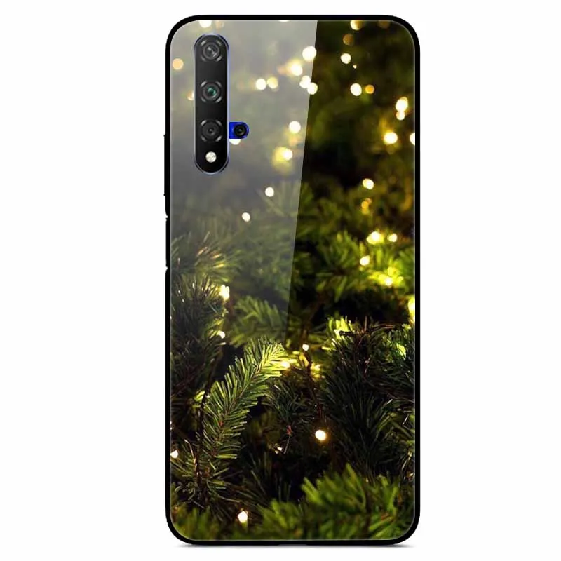 Рождественский чехол для huawei Nova 5T чехол из закаленного стекла, жесткий чехол для телефона huawei Nova 5Z чехол Nova5 5i Pro чехлы Nova 3i 3 - Цвет: 23