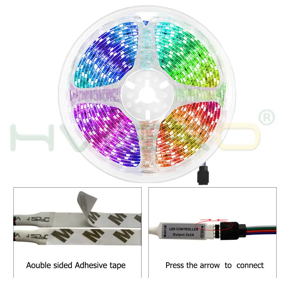 Светодиодная лента светодиодные ленты SMD 5050 2835 RGB Диодная DC 12 В 10 м 5 гибкая для