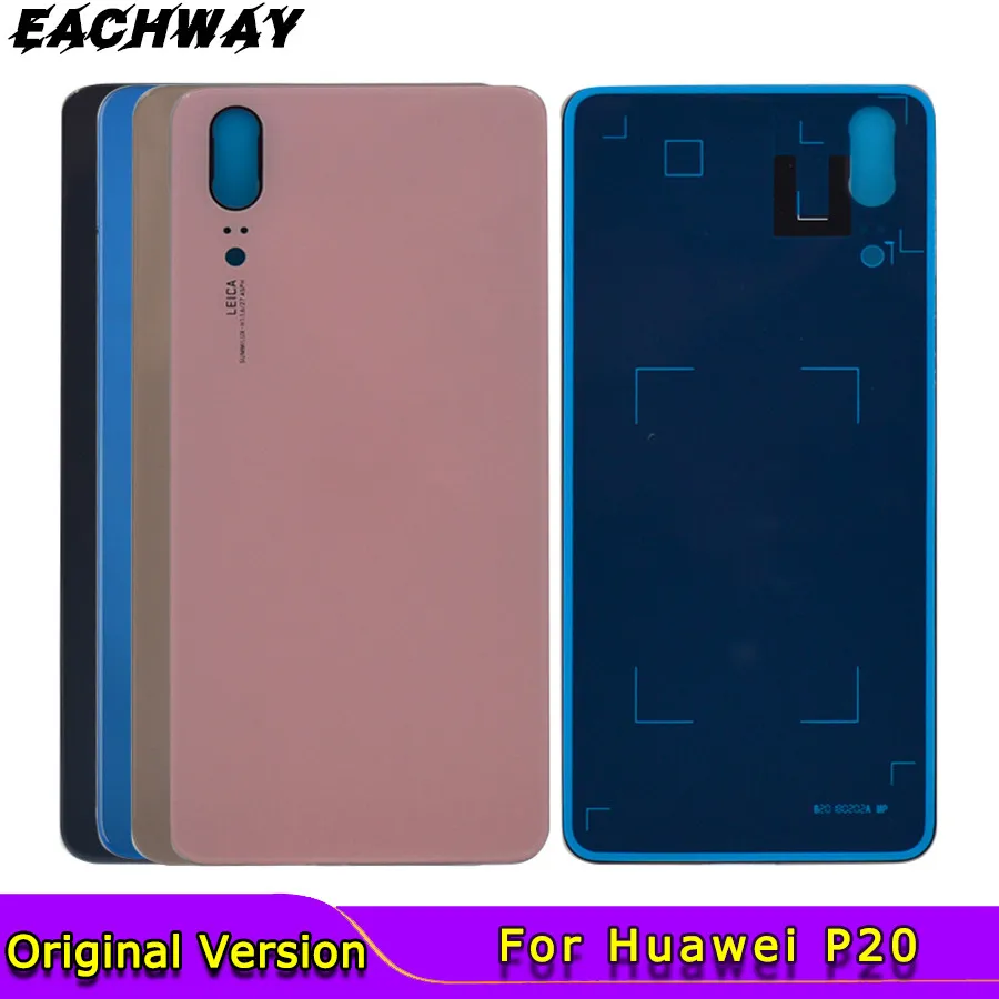 Задняя крышка батарейного отсека для Huawei P20 стеклянная EML L29 L22 задняя панель с