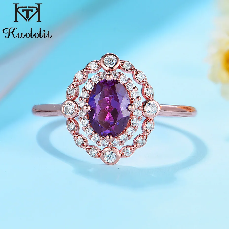 Женское серебряное кольцо kuololite, серебряное кольцо из настоящего австрийского хрусталя, с перстнем из алalexandдрита, овальное кольцо для подарка|Кольца|   | АлиЭкспресс