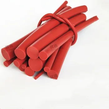 

RED Diameter 1 1.5 2 3 4 5 6 7 8 9 10 mm Silicone Rubber Rod Silicon Cord Silicone Bar