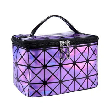 

Multifunction Cosmetic Bag Women Leather Travel Make Up Necessaries Organizer Zipper Makeup Case Pouch Toiletry Kit Bags Storage