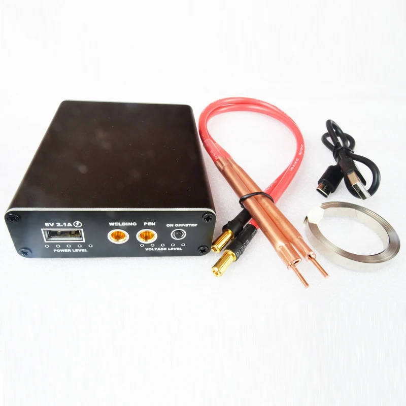 Portable DIY Spot Welder Mini Spot Welding Machine With SuperCharge power bank Pen Nickel Plate 18650 Battery Spot Welder 2