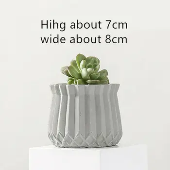 

Handmade Cement Silicone Pot Molds 3D Concrete Planter Flowerpot Mould