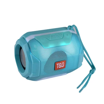 

Rechargeable Bluetooth Speaker TG162 Mini Portable Colorful LED Portable Wireless Bluetooth Speaker Outdoor Music Player TF FM