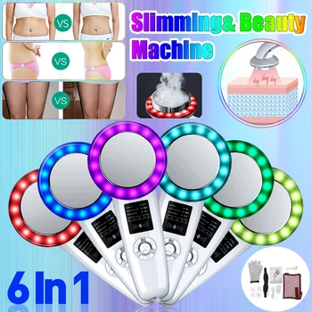 

6 In 1 RF Ultrasonic Cavitation Radio Frequency EMS Body Slimming Massager Anti Cellulite Massage Face Massage Skin Body Care