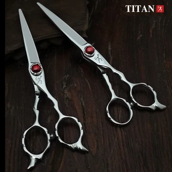 

Titan Professional Barber Shop Cutting Scissors Salon Scissors Japan VG10 Steel New Design Barber tool
