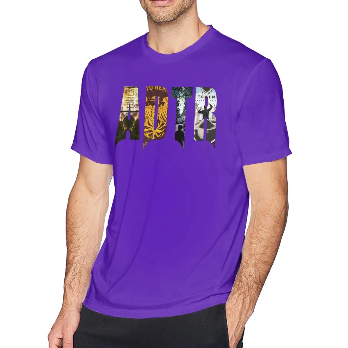Футболка «A Day To Remember» футболка из 100 хлопка с короткими рукавами забавная футболка - Color: Purple