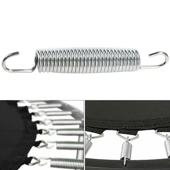

10 Pcs Outdoor Trampoline Spring Crack Resistant Bounce Easy Install Stretchable Double Hook Tool Pull Heavy Duty Replacement