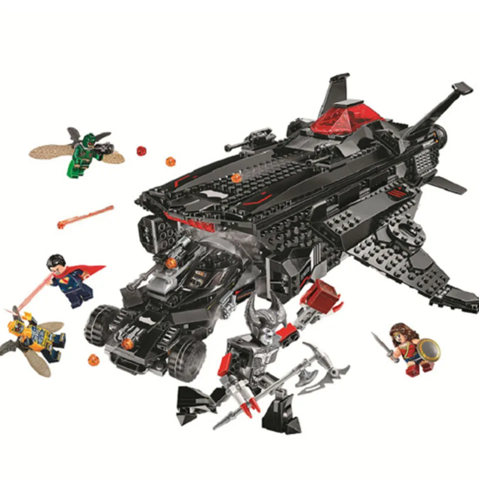 Tanie Bela 10846 DC komiks Super Hero Flying Fox batmobil transportu powietrznego ataku klocki zabawki kompatybilny z legoinglys 76087 Batman