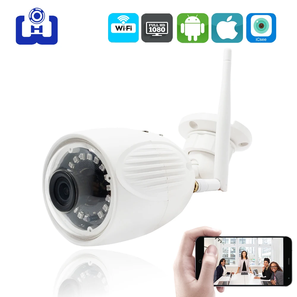 1080P HD wifi камера наружная беспроводная камера безопасности инфракрасная камера ночного видения Мобильная дистанционная камера видеонаблюдения