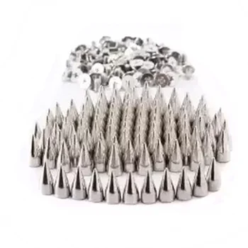 

100pcs/pack 100mm Punk Style Rivets Apparel Accessories Bag studs Spikes Devil horns Warhead Nail 3 Colors