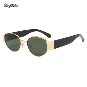 

Fashion Oval Sunglasses Men Women Retro Small Frame Sun Glasses Punk Wide Side Temples Eyewear UV400 óculos de sol