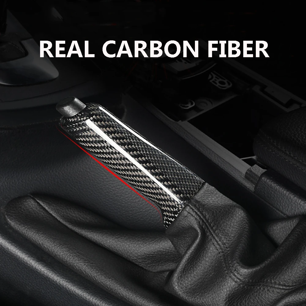 Racing Handbrake Real Carbon Fiber For Bmw E46-F20 Accessories Universal Car Handbrake Grips Cover Interior Trim