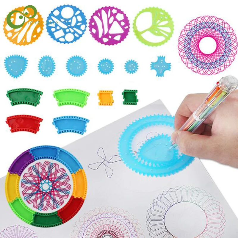 Набор для рисования Spirograph шариковая ручка 6 цветов бесплатный стиль создание