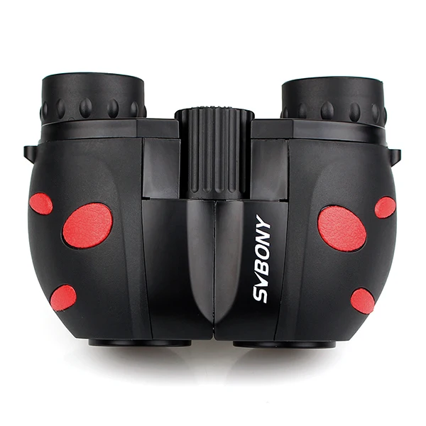 SVBONY детские бинокли 8x21 профессиональный телескоп защита зрения экологически чистый материал для наблюдения на открытом воздухе - Цвет: Черный