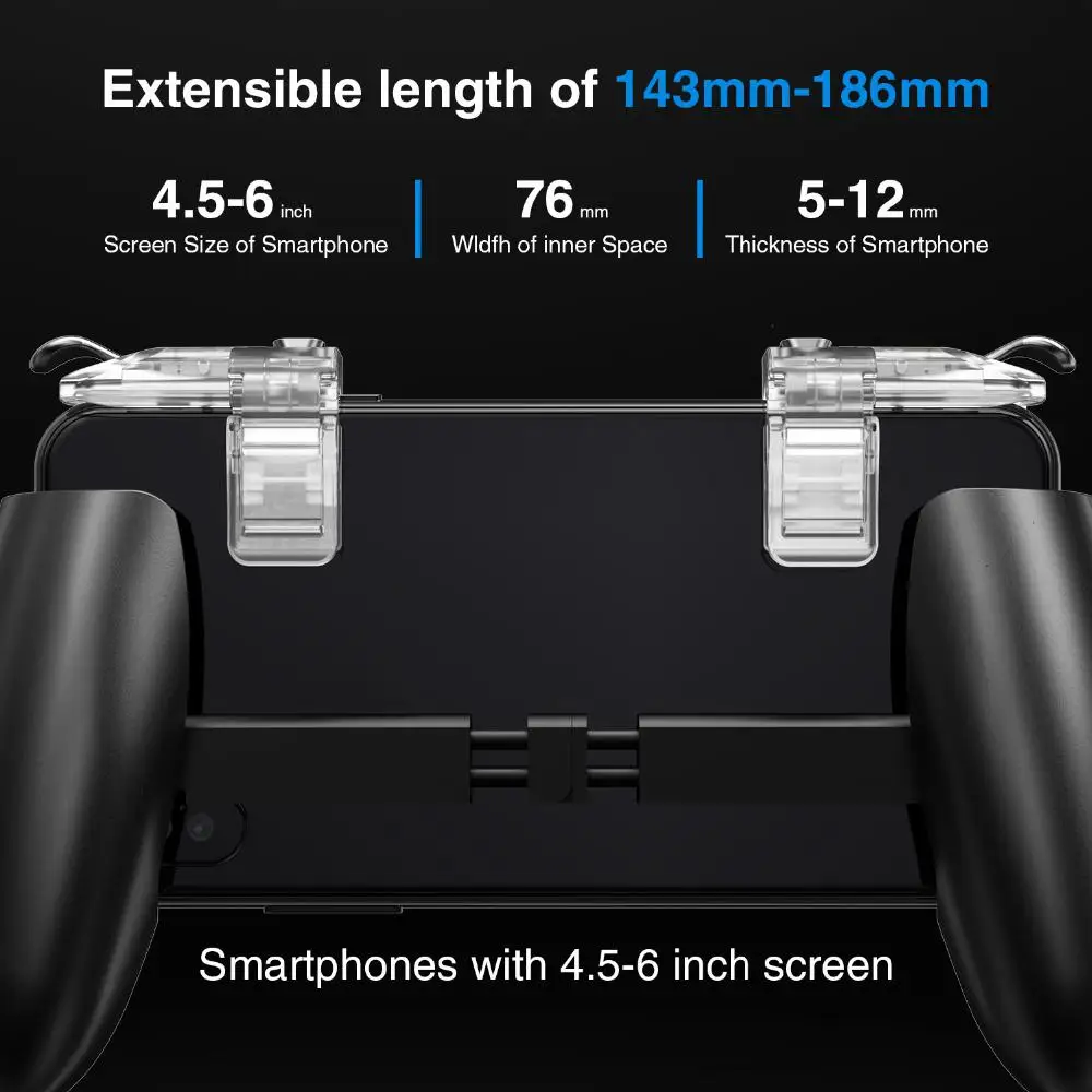  Gamepad Grip for Android & iOS Phone Game Mount Bracket Pubg mobile Trigger Fire Button Aim Key