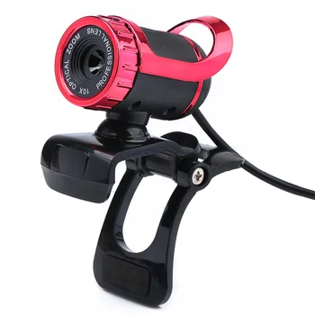 

Webcam 0.3 Megapixel HD Camera Web Cam 360 Degree Webcam USB MIC Clip-on for Laptop Desktop Computer Accessory