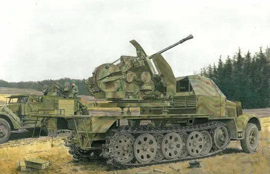 Dragon 6553 1/35 3 7 см Flak 43 auf Sd.Kfz.7/2 |