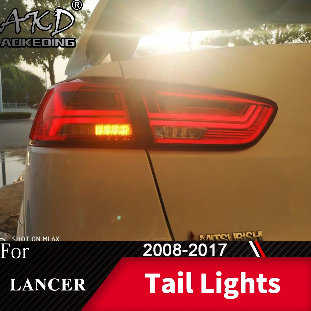 Задний фонарь для Mitsubishi Lancer 2008- Lancer EX светодиодный задний фонарь Противотуманные фары Дневные ходовые огни DRL тюнинг автомобильные аксессуары