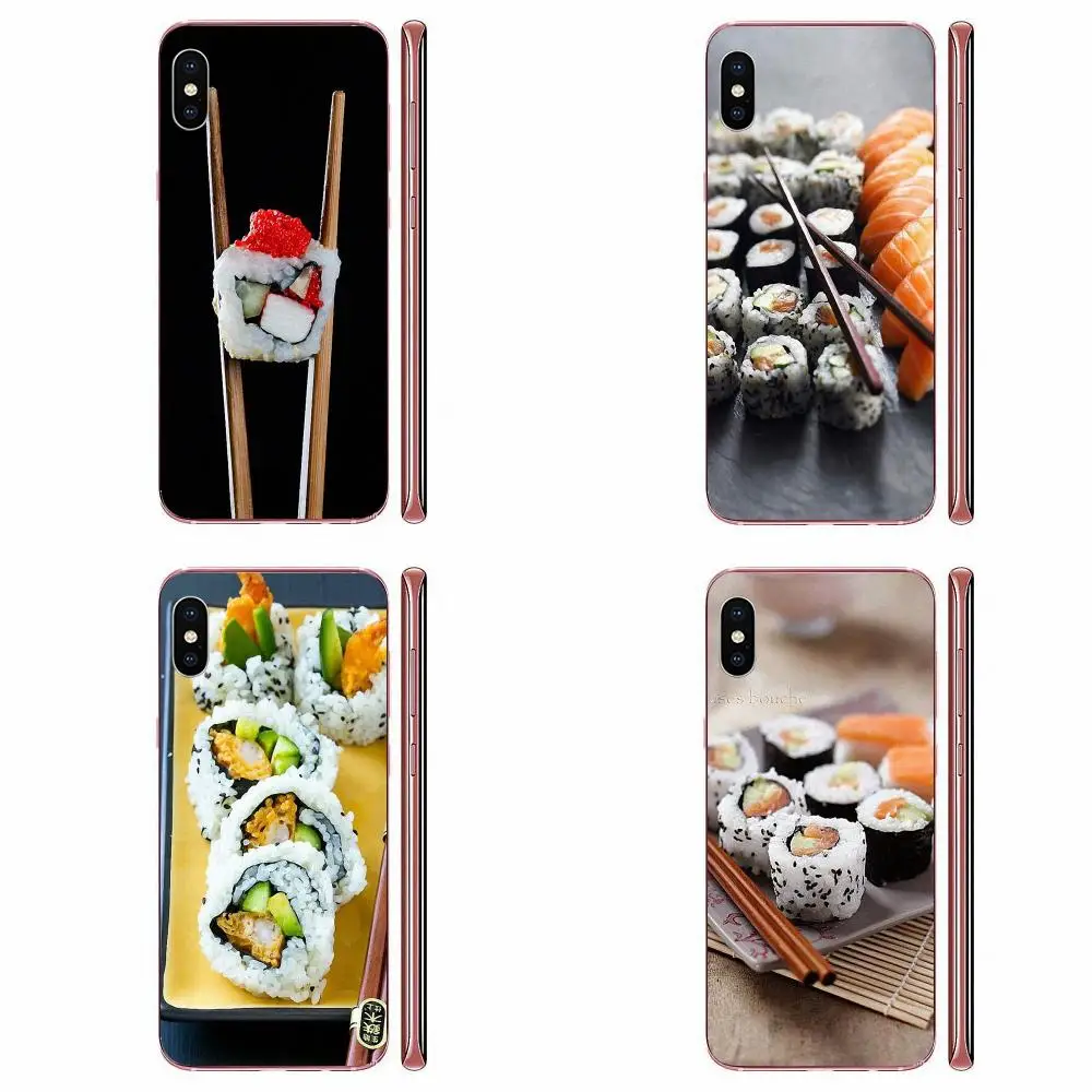 Для Samsung Galaxy Note 8 9 10 Pro S4 S5 S6 S7 S8 S9 S10 S11 S11E S20 Edge Plus ультра мягкие ТПУ чехлы Capa Sushi Love Food |
