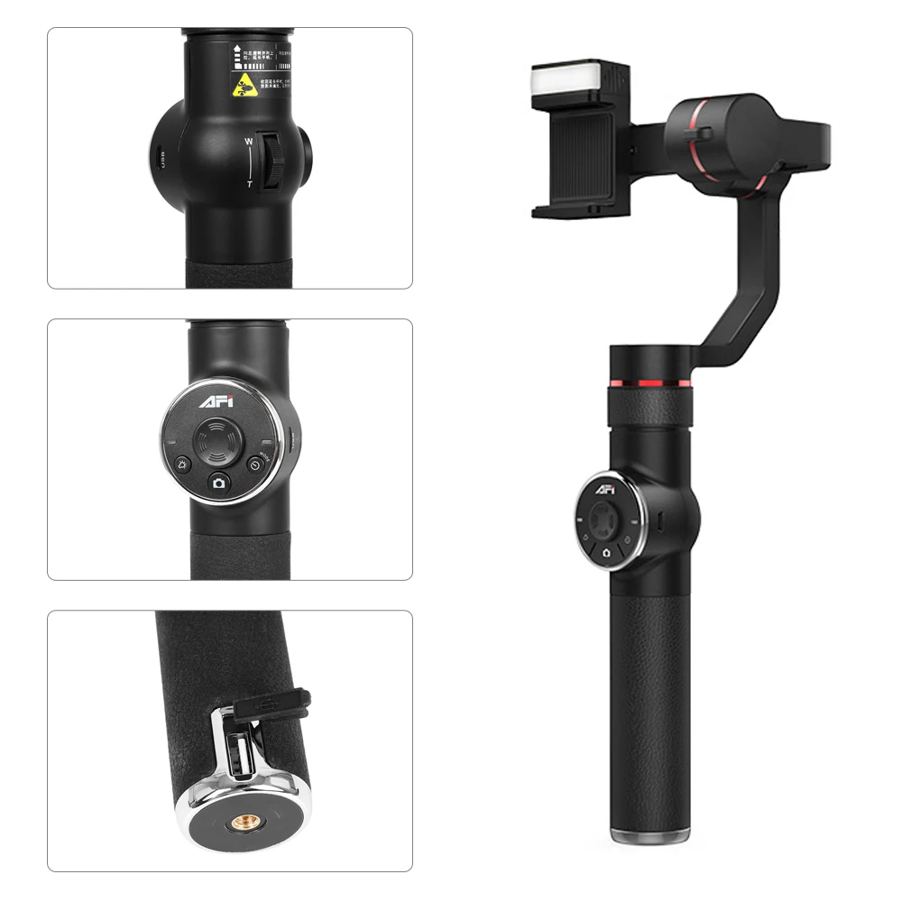 Портативный 3-осевой Ручной Бесщеточный Стабилизатор камеры для смартфонов