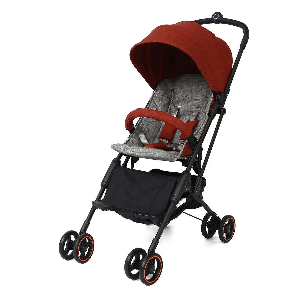 

High Landscape Stroller Two-way Can Sit Reclining Ultra-light Portable Folding Shock Four-wheeled Baby Trolley