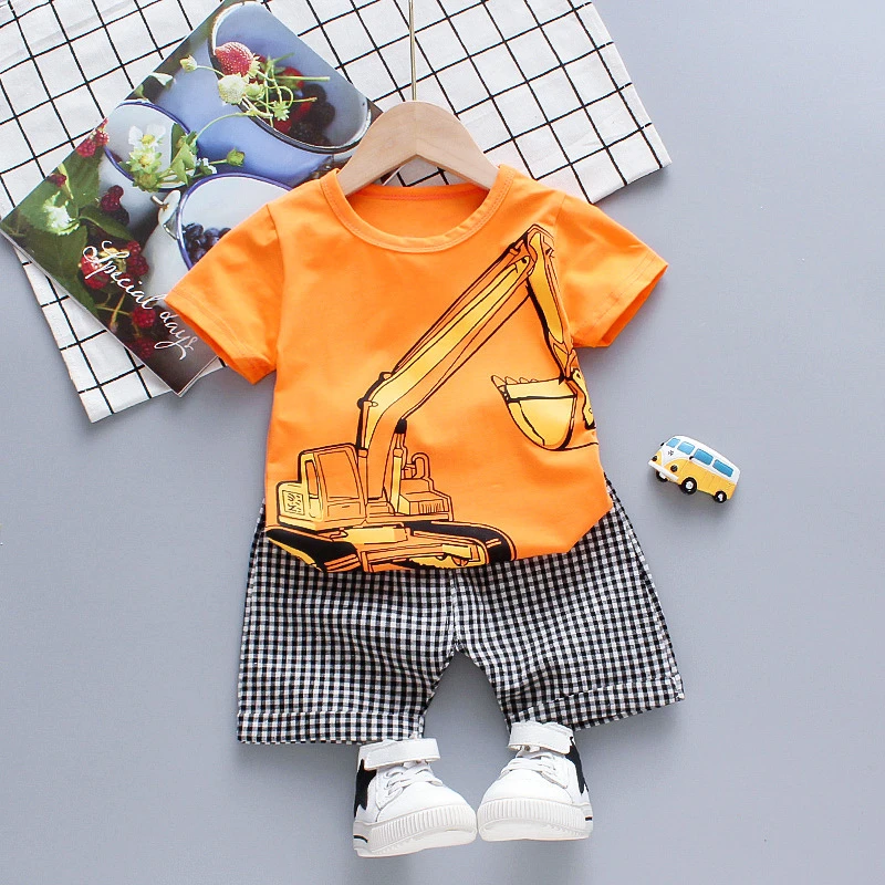 

2020 Boys Clothes Summer Kids Baby Dinosaur T Shirt Camouflage Short Boy Outfit Sport Suit Children Clothing Set 0-4 Years