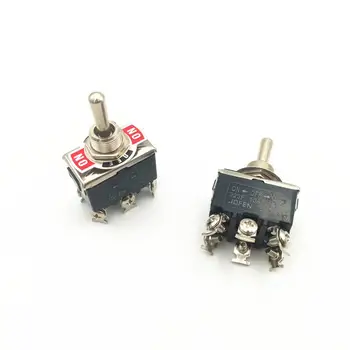 

10pcs Momentary Toggle Switch 223F 6-Pin 3 Position ON-OFF-ON DPDT 15A 250VAC Automatic Reset Self-reset Switches