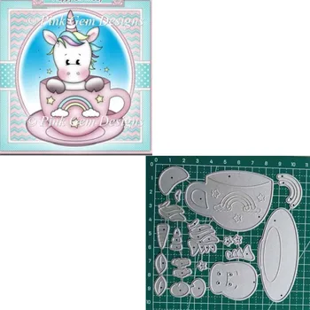 2021 new unicorn die for christmas diy Scrapbooking Photo Birthday Decorative Embossing Paper Card Crafts Die 2021 6