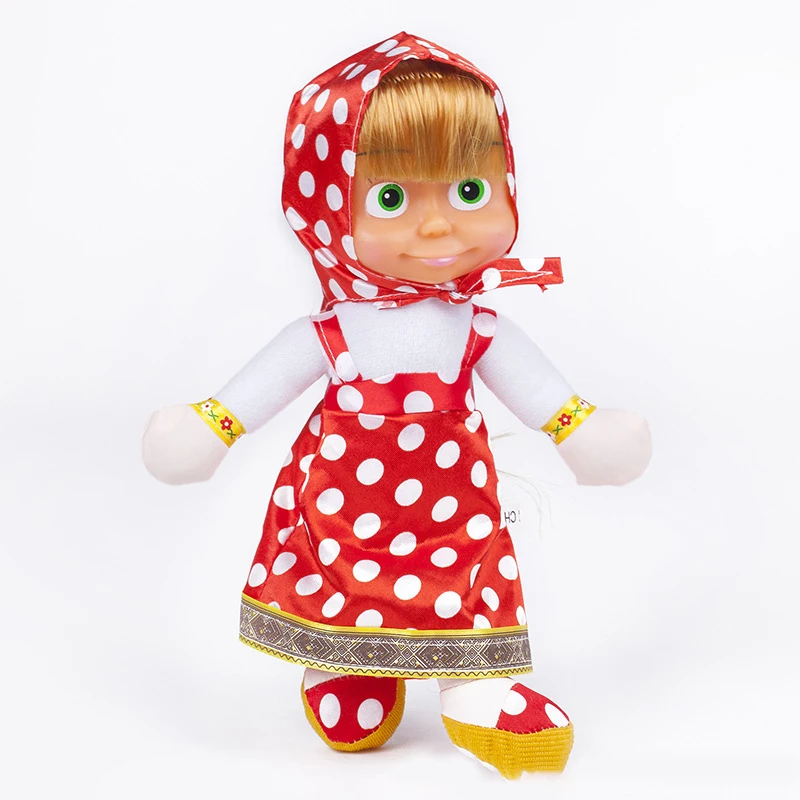 22 см, мультяшная Марфа и медведь, милая плюшевая кукла Марты, популярная русская Марфа, плюшевая игрушка для мальчиков и девочек, детская игрушка в подарок