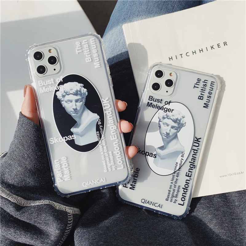 Модный художественный пластырь модель чехла для телефона для iphone 11promax Xr xsmax Чехол Мягкий ТПУ задняя крышка для iphone 6 7 8 Plus Capa