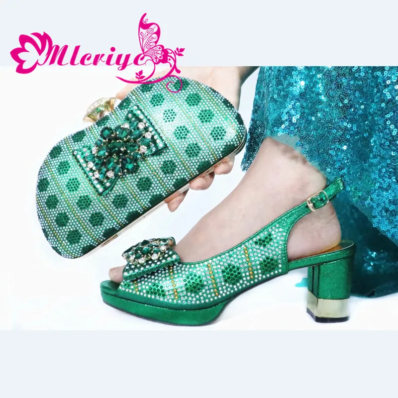 

Italian Shoes with Matching Bag Set Decorated with Appliques African Shoes and Bags Matching Set Elegant Italian Women Pumps
