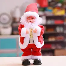 Electronic Shaking Butt Santa Claus Christmas Toy Children Santa Claus Doll Shaking Butt Toy With Music Light For Kids Gift