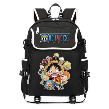

ONE PIECE Monkey D. Luffy School Bags Anime Bookbag Cartoon Travel Bagpack USB Charging Laptop Backpack Men Rugzak Rucksack