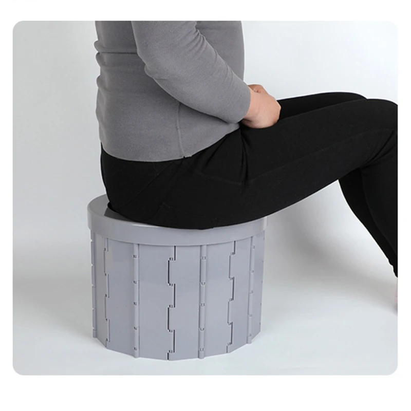 Portable Folding Camping Toilet Travel Outdoor Commode Porta Potty Car Toilet Hiking Long Trips Elder Bucket Seat