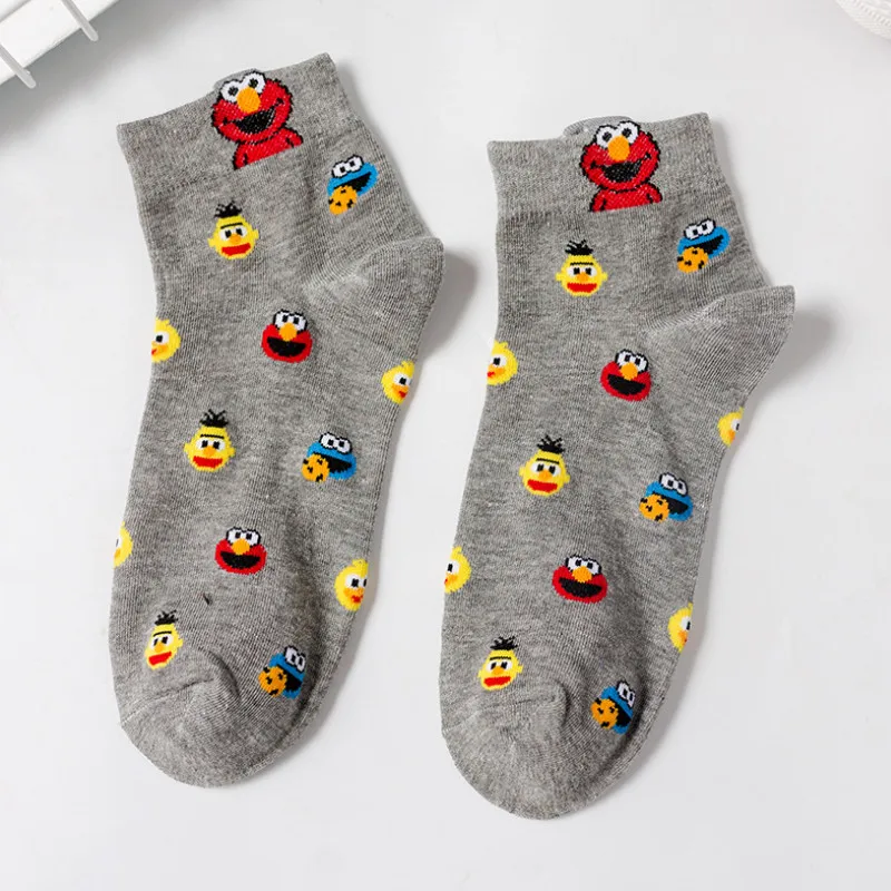 Korean Style Cartoon Women Socks Middle Tube Ins Fashion Funny Socks Cotton Stitch Cute Mujer Calcetines Meias for Autumn 53