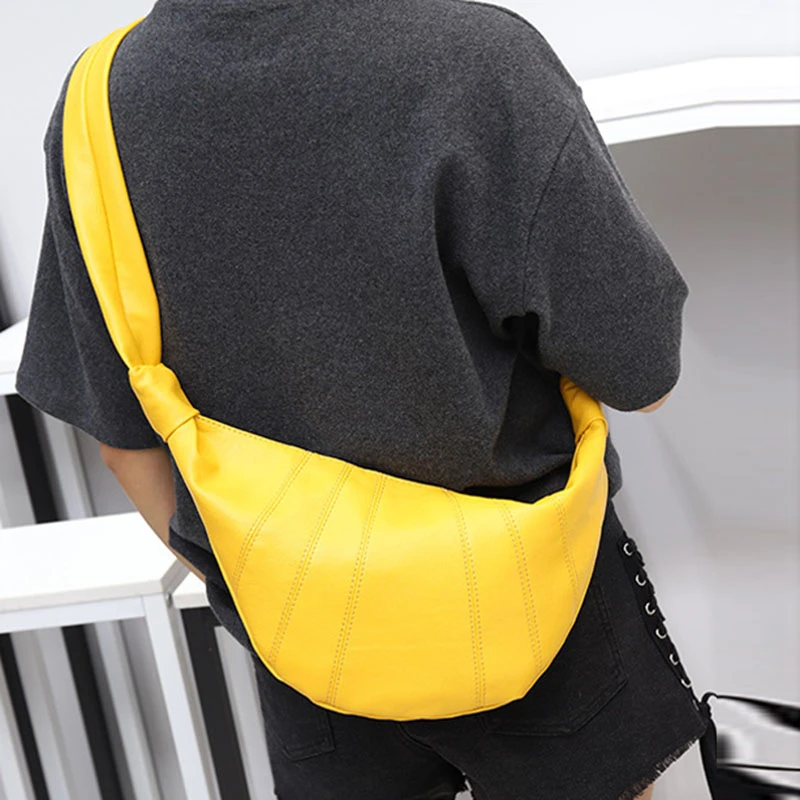 

2020 New Genuine Leather Shoulder Bag For Women Famous Brand Female Bag Fashion Soft Black Leather Saddle For Women Waist Bag
