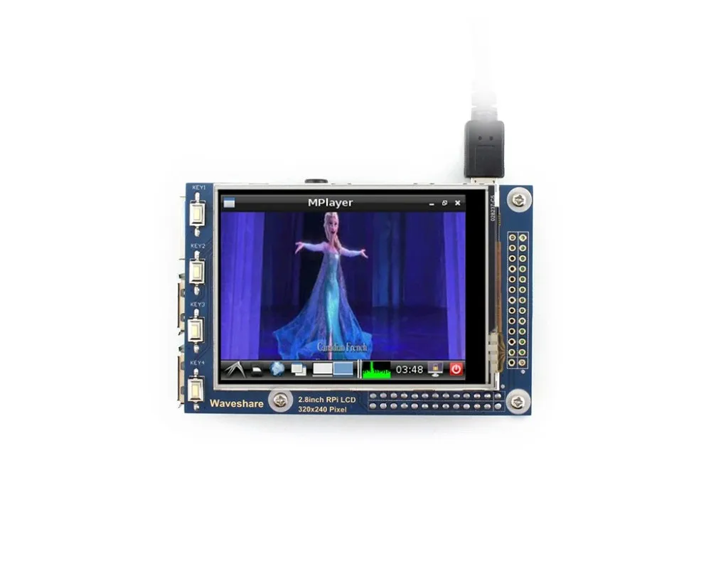 2 8 дюймовый резистивный сенсорный ЖК-экран RPi (A) TFT-дисплей предназначенный для