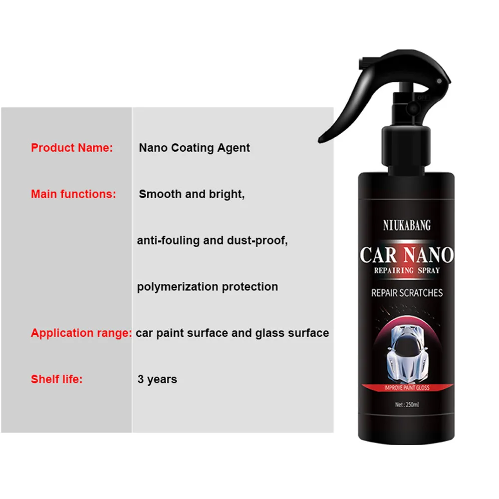 Spray Ceramic Car Coating Sealant Repellent Nano Glass Polishing Plated Crystal Liquid Hydrophobic Coating Paint Care Coating carnauba car wax