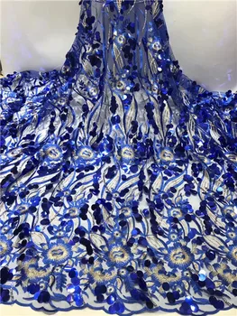 

Sequence Lace Fabric French Laces Fabrics High Quality Tulle French Nigerian Lace for partyDress