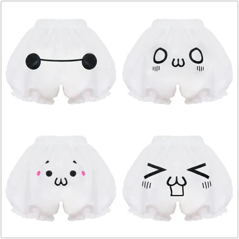

New Style Soft Girl Cosplay Versatile Character Expression Safety Shorts Bloomers Lolita Base Pumpkin Pants Shorts