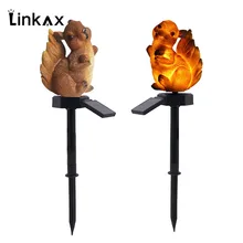 Светодиодный светильник на солнечной батарее, лампы для газонов с изображением белки, садовое освещение, водонепроницаемый IP65, уличные солнечные лампы для газона для сада, двора