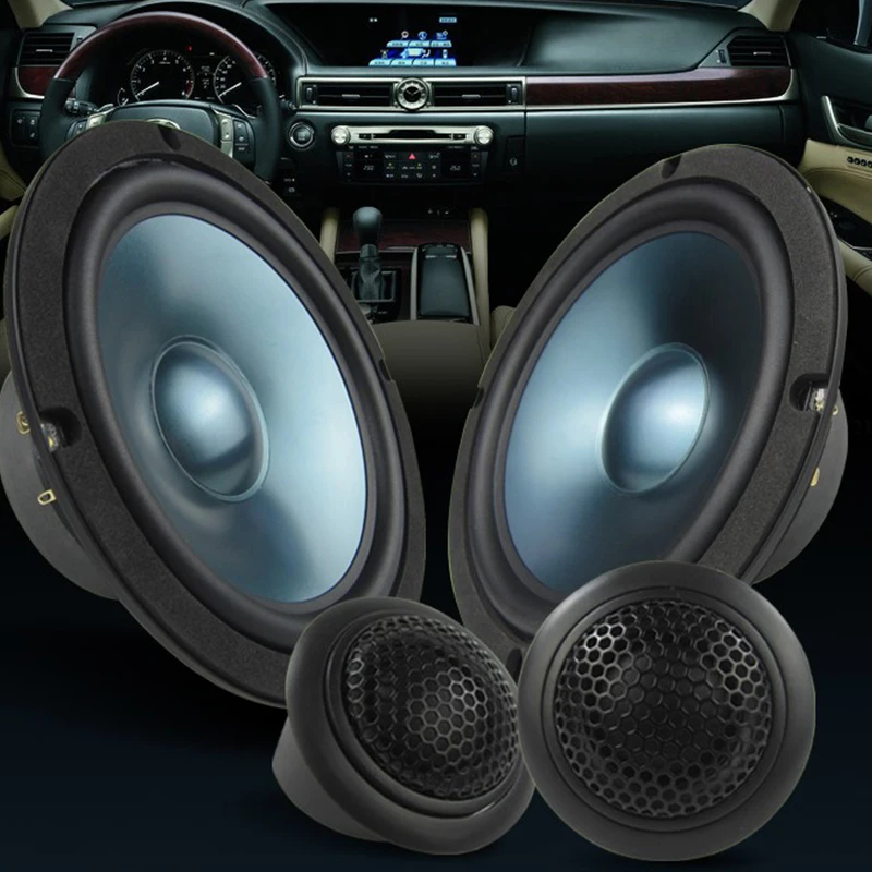

2pcs Speakers For Car Audio Horns Vehicle subwoofer Tweeter 12-24V 10W 89db General Purpose Black Loudspeaker Accessories