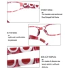 Henotin Reading Glasses Spring Hinge Women's with Pattern Print Decorative Eyeglasses HD Prescription Eyewear 0~600 4