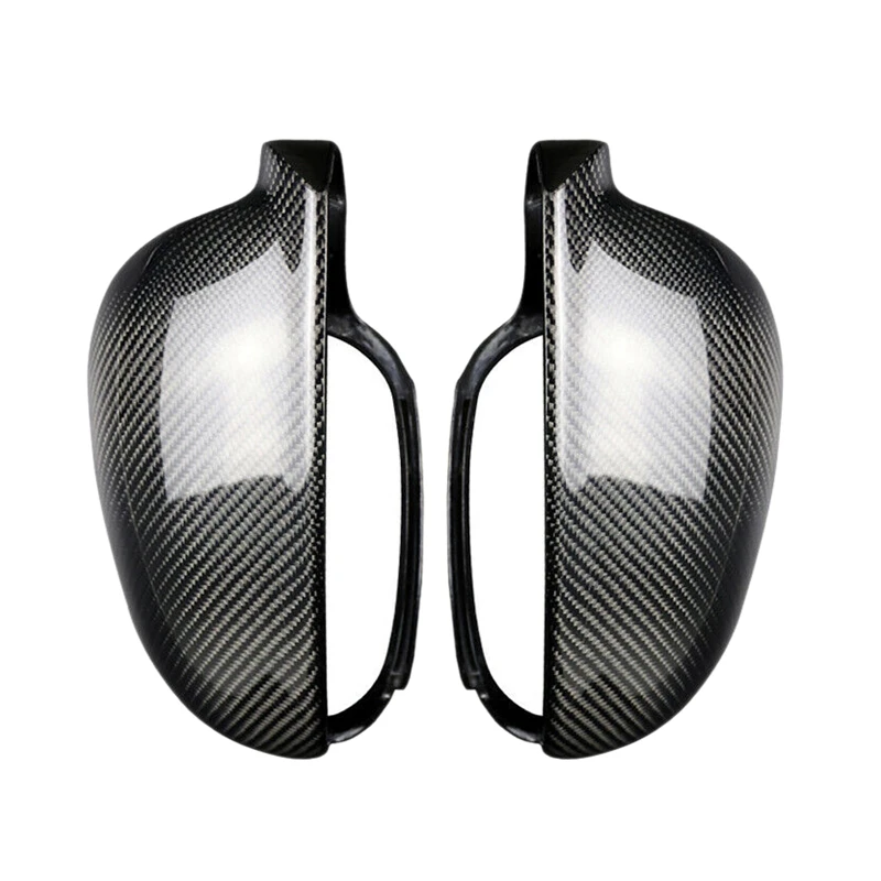

2Pcs Carbon Fiber Rearview Mirror Cover Replacement for Golf 5 MK5 2003-2009