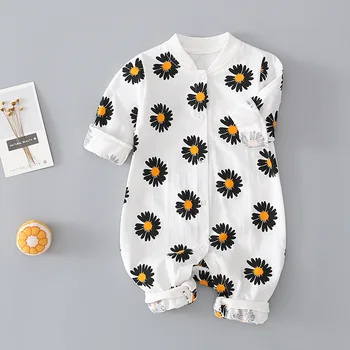 

Floral Print New Born Baby Clothes 0-18M Cotton Soft Spring Autumn Baby Girls Playsuit Rompers Pajamas Onesies Baby Clothes