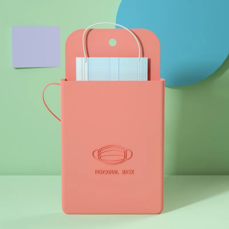 실리콘 마스크 가방 휴대용 얼굴 마스크 홀더 스토리지 박스 학생 재사용 가능한 Facemask 스토리지 가방 마스크 가방 방진 얼굴 마스크 케이스