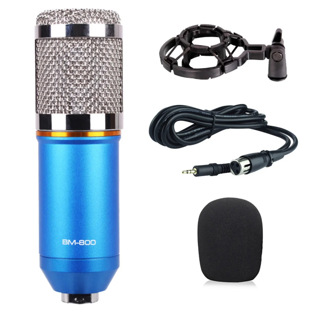 

Recording With Shock Mount Universal Singing Easy Operation Durable Radio Microphone KTV Karaoke